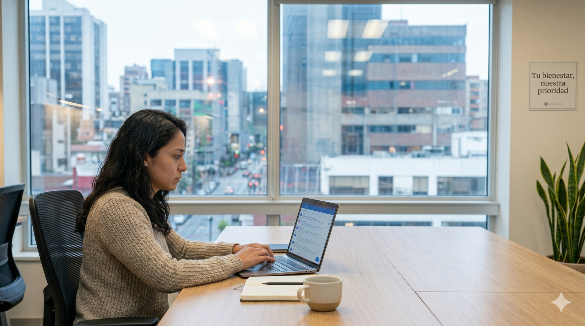mujer en burnot laboral por exceso de trabajo